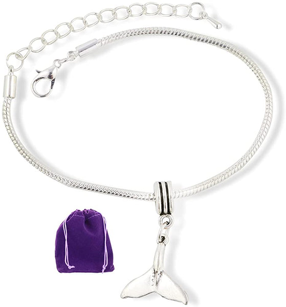 Whale Tail Bracelet | Snake Chain Charm Bracelet