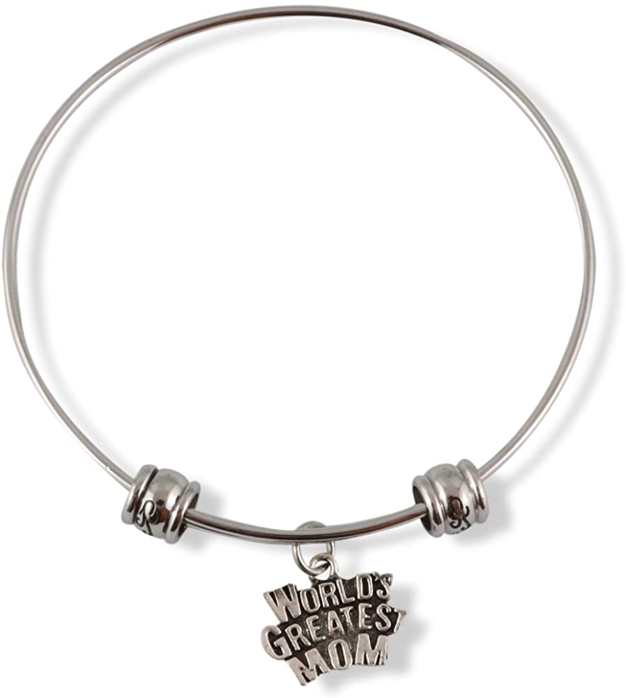 Emerald Park Jewelry Worlds Greatest Mom Fancy Bangle