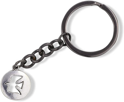 Emerald Park Jewelry Dove Peace Symbol Charm Keychain