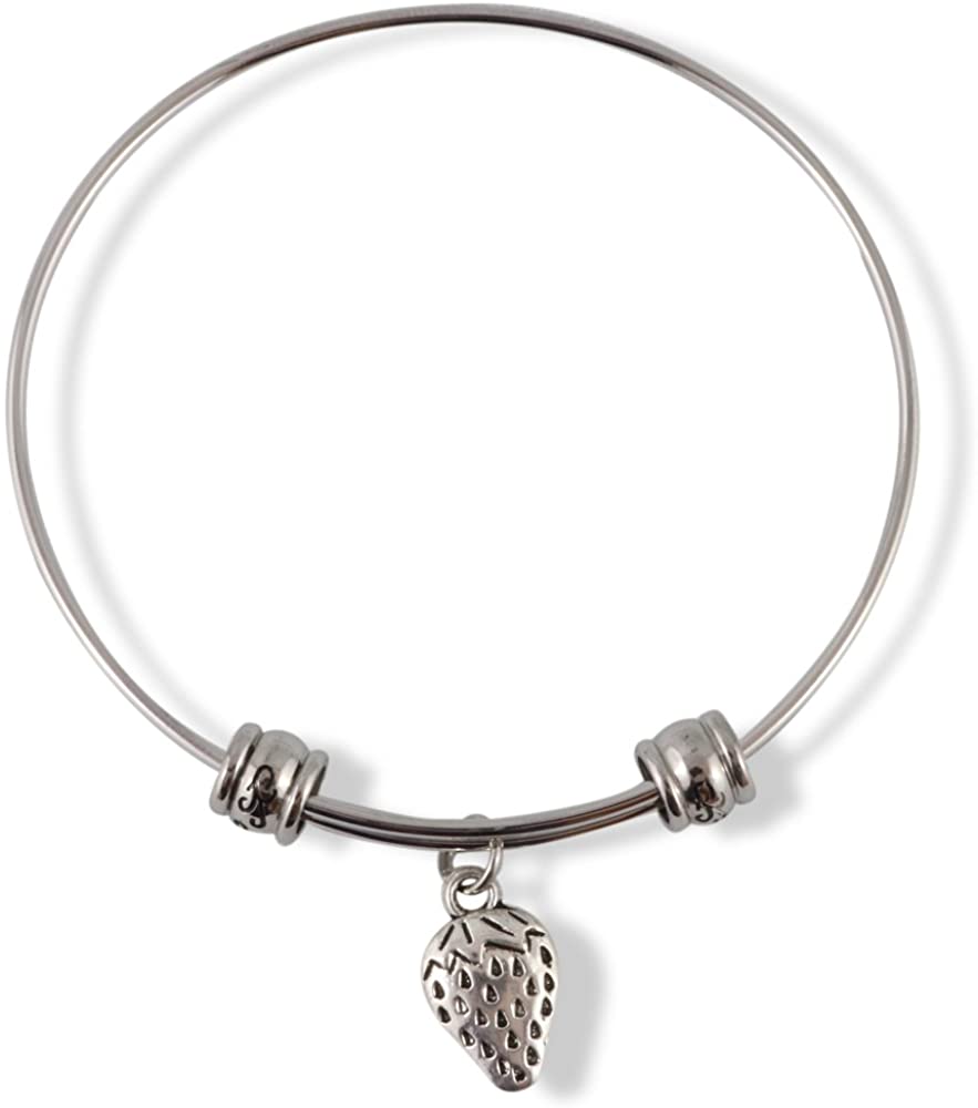Emerald Park Jewelry Strawberry Fruit Fancy Bangle