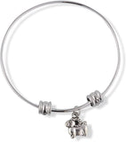 Emerald Park Jewelry Ram Mountain Goat (Cartoonish) Fancy Charm Bangle