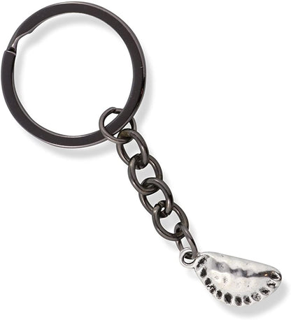 Emerald Park Jewelry Pierogi Keychain | Dumpling Perogy Ravioli Food Cooking Fancy Charm Key Ring