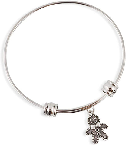 Emerald Park Jewelry Gingerbread Man Fancy Bangle