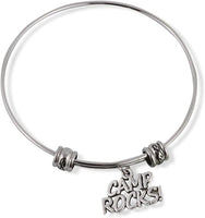 Emerald Park Jewelry Camp Rocks Fancy Charm Bangle