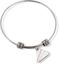 Emerald Park Jewelry Paper Airplane Bracelet | Fancy Charm Bangle