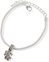 Frog Prince with Crown Snake Chain Charm Bracelet