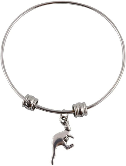 Emerald Park Jewelry Kangaroo with Baby Joey Fancy Bangle