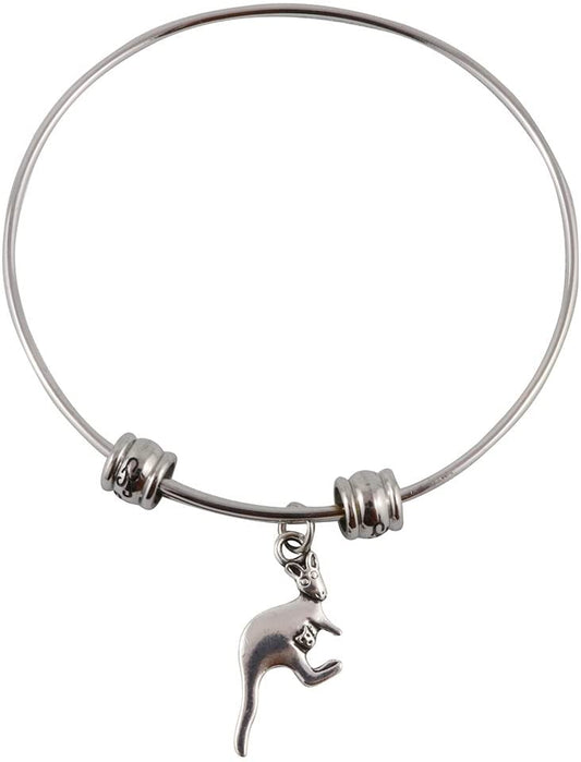 Emerald Park Jewelry Kangaroo with Baby Joey Fancy Bangle