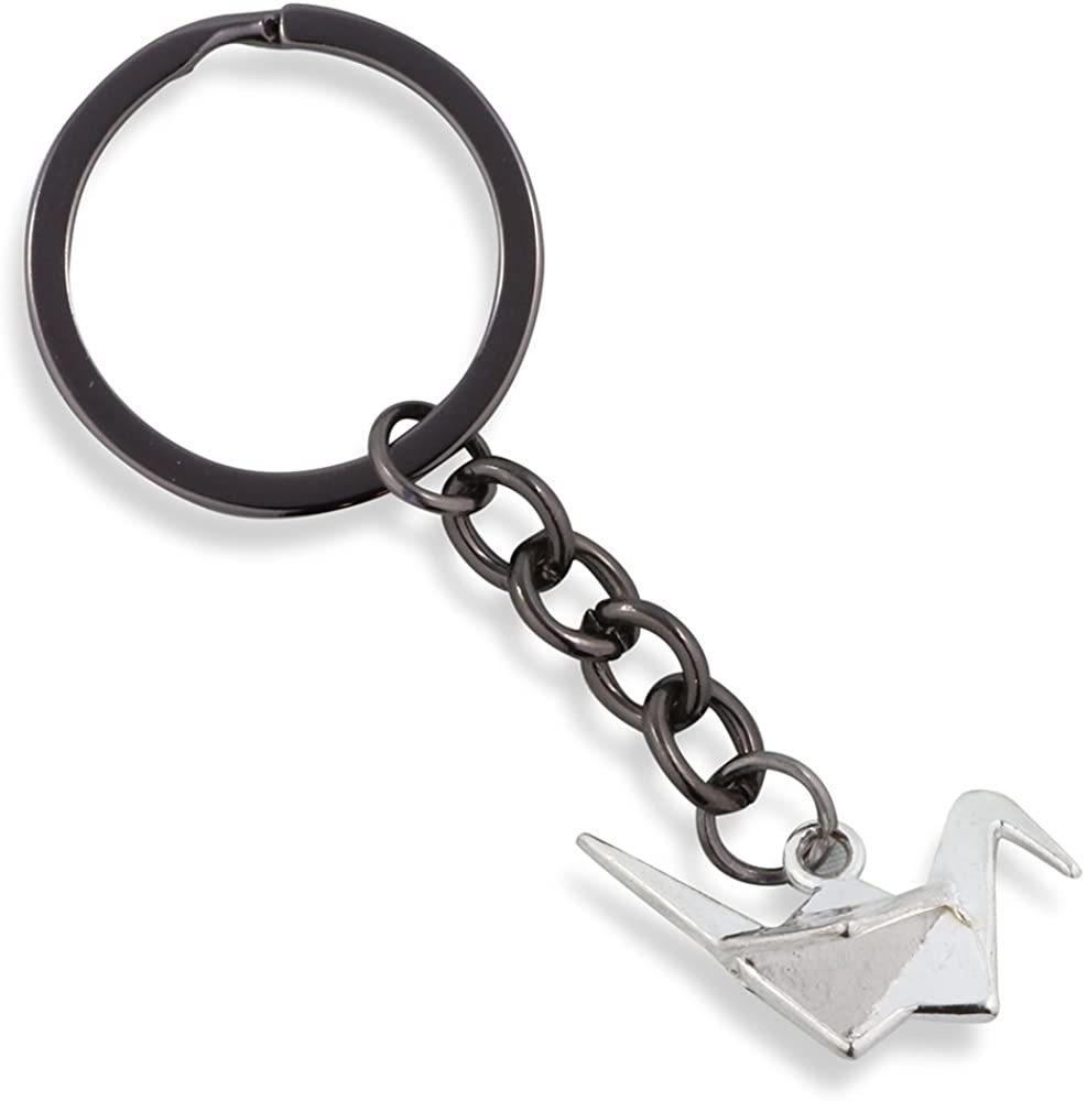 Emerald Park Jewelry Origami Crane Keychain