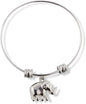 Emerald Park Jewelry Elephant (3D) Fancy Charm Bangle