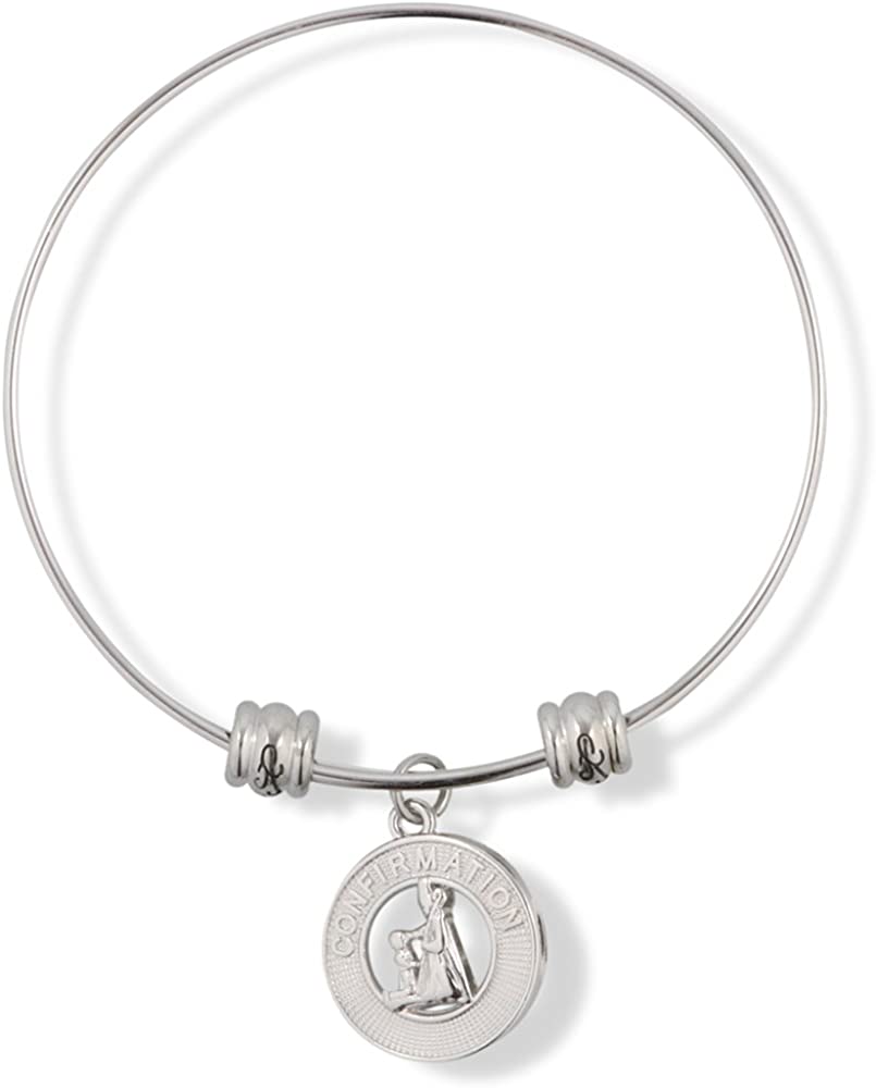 Catholic Confirmation Fancy Charm Bangle