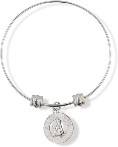 Catholic Confirmation Fancy Charm Bangle