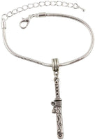 Emerald Park Jewelry Japanese Katana Sword Snake Chain Charm Bracelet