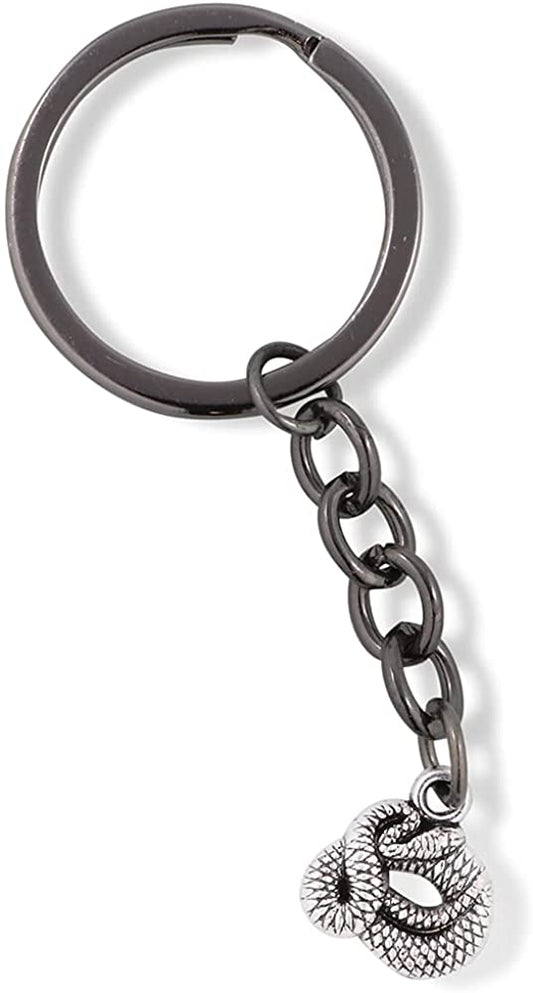 Emerald Park Jewelry Snake Coiled Charm Keychain