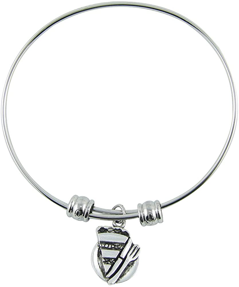 Slice of Pie Bracelet | Pie Charm Bangle