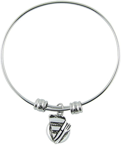 Slice of Pie Bracelet | Pie Charm Bangle