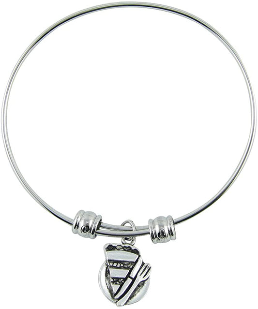 Slice of Pie Bracelet | Pie Charm Bangle