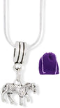 Zebra Necklace | Pendant Jewelry Silver Plated Snake Chain Gift for Women and Men Fashion Jewelry