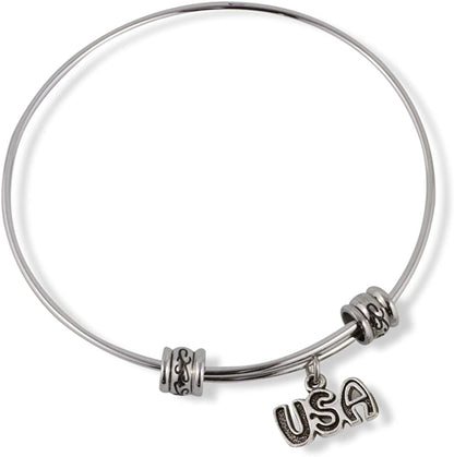 USA Fancy Charm Bangle