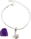 Tea Jewelry | Teapot Bracelet Hypoallergenic Stainless Steel Snake Chain Charm Bracelet The perfect Teapot Jewelry for Women or Men can also be Tea Cup Jewelry