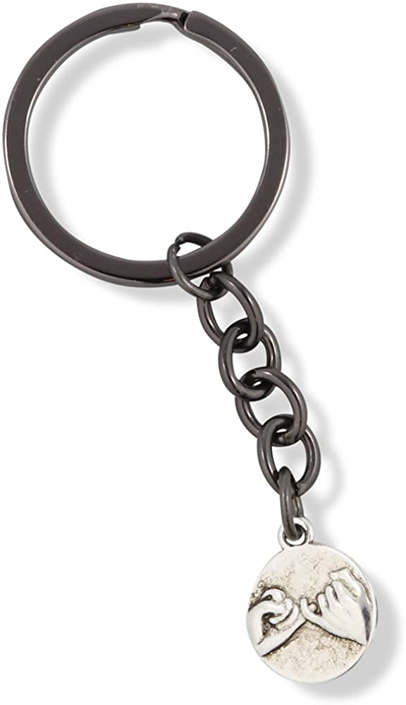 Emerald Park Jewelry Pinky Swear Promise Charm Keychain