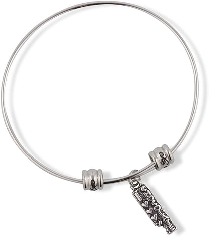 Emerald Park Jewelry I Love Chocolate Fancy Charm Bangle