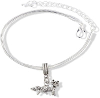 EPJ Fox Bracelet | 3D Stainless Steel Snake Chain Charm Bracelet