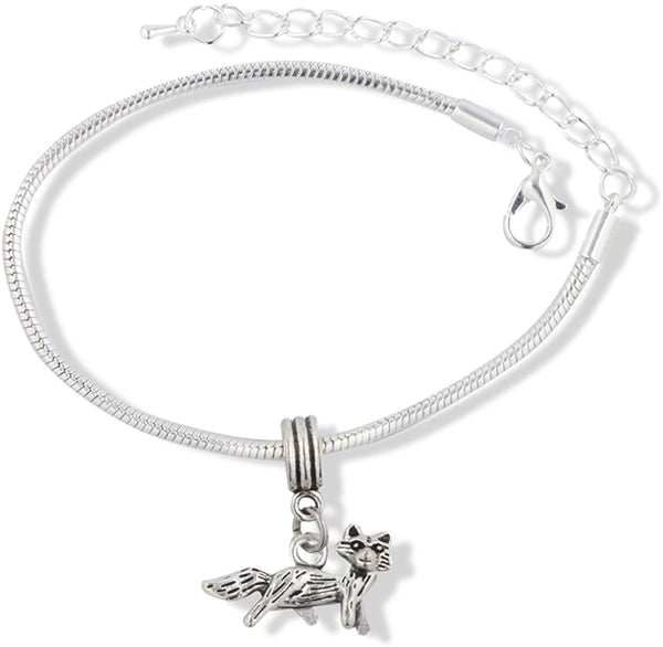 EPJ Fox Bracelet | 3D Stainless Steel Snake Chain Charm Bracelet