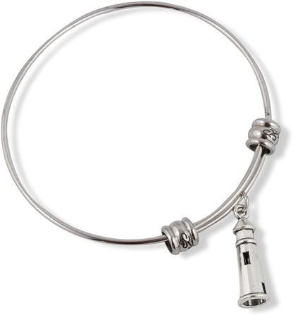Lighthouse Bracelet | Hypoallergenic Stainless Steel Lighthouse Jewelry for Women with a Hope Charm and Light of Hope Symbol a Great Gift for Women and Men that need a Beacon Lighthouse for Guidance