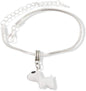 Small White Dog with Black Patch Dot on Eye Bracelet