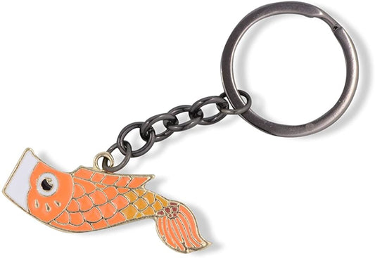 Emerald Park Jewelry Fish Keychain | Orange Koi Pond Fish Charm Keychain