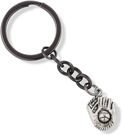 Baseball Glove Charm Keychain