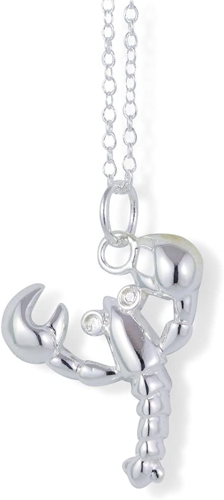 Emerald Park Jewelry Lobster Crawfish Charm Chain Necklace