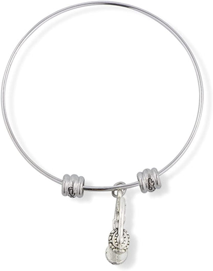 EPJ Headphones and Microphone with Details Fancy Charm Bangle