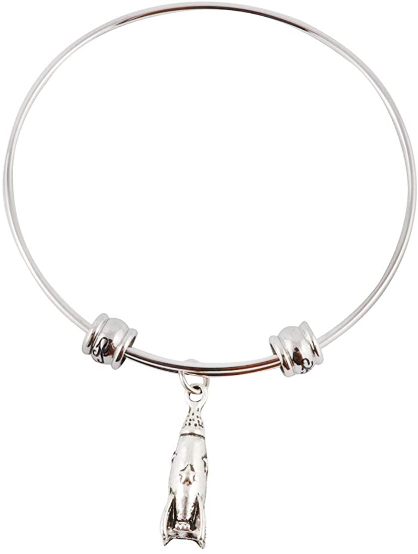 Emerald Park Jewelry Rocket Ship with Star on Side Fancy Bangle