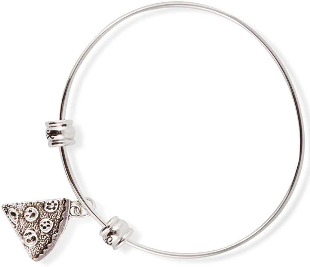 Pizza Bracelet | Slice of Pepperoni Fancy Bangle