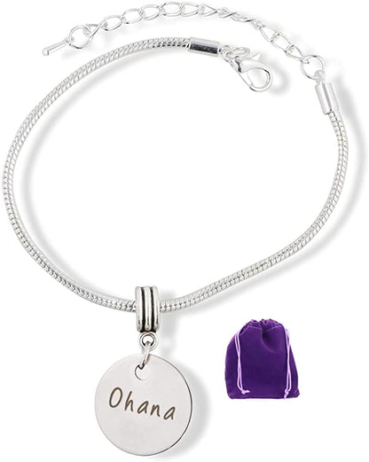 Ohana Means Family | Family Jewelry a Great Family Together Forever Bracelet because Ohana Means Family Jewelry these are Great Family Bracelets and Ohana Gifts for Women Men and Any Family Member