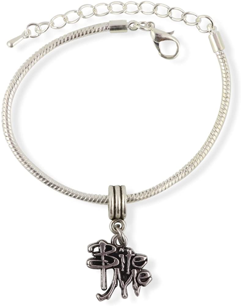 Emerald Park Jewelry Bite Me Snake Chain Charm Bracelet