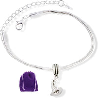 Witch Hat Snake Chain Charm Bracelet