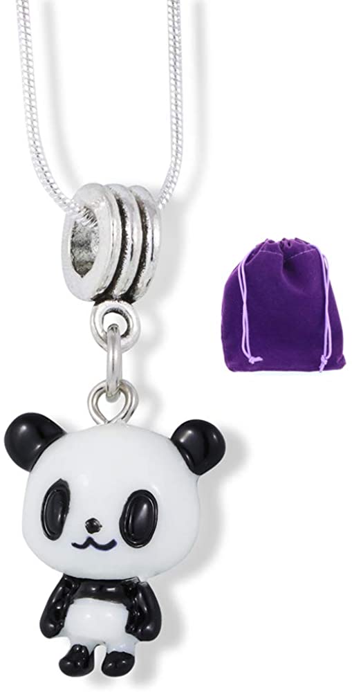 Panda Necklace | Pandas Pendant Charm Gift for Women Men Jewelry Panda Bear Gifts Giant Stuff Accessories Baby Decor