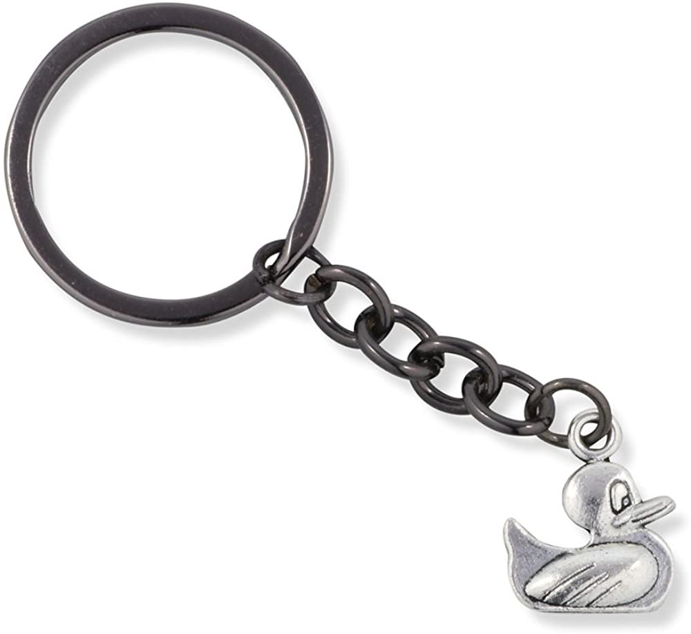 Emerald Park Jewelry Rubber Ducky Toy Duck for Bathtub Charm Keychain