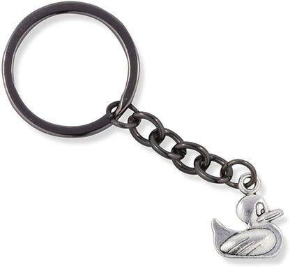 Emerald Park Jewelry Rubber Ducky Toy Duck for Bathtub Charm Keychain