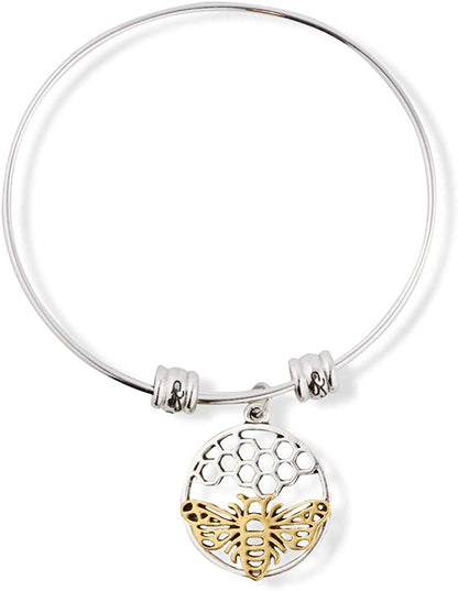Bee Jewelry Bee Bracelet Bangle Gifts for Women Men Girls Boys Kids Honeycomb Jewellery Accessories Decor Bumblebee Honey