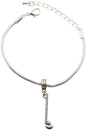 Golf Bracelet | Club Golf Ball Stainless Steel Snake Chain Charm Bracelet