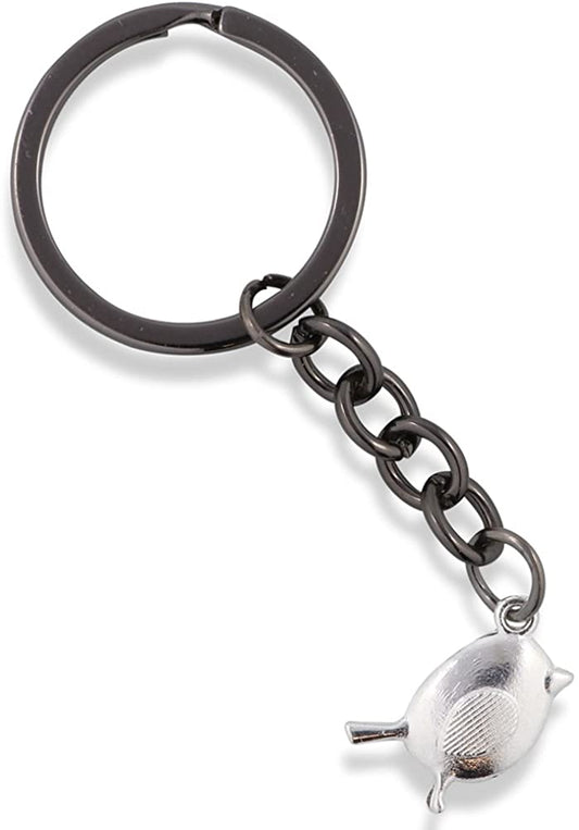 Emerald Park Jewelry Bird Fat Charm Keychain