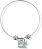EPJ Sewing Machine Light Blue Fancy Charm Bangle