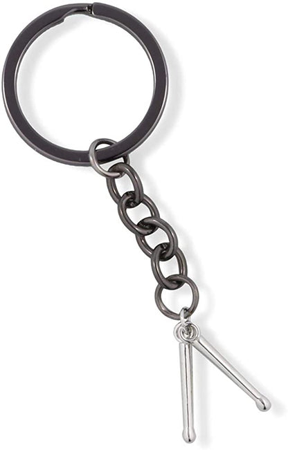 Drummer Necklace and Keychain | 100% Stainless Steel Drummer Gifts for Men a Great Drumline Necklace and Drum Major Charm makes Great Drummer Jewelry for Men and Women or Percussion Necklace for Men