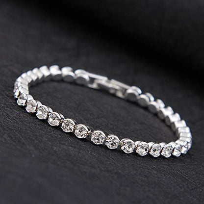 Emerald Park Jewelry Tennis Bracelet White