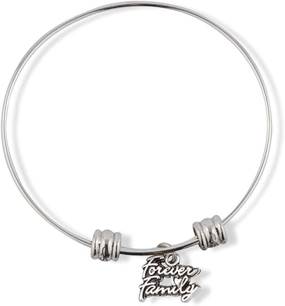 Forever Family Fancy Charm Bangle
