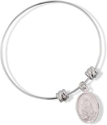 Saint Michael Fancy Charm Bangle